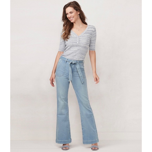 Lc Lauren Conrad High Rise Flare Jeans 